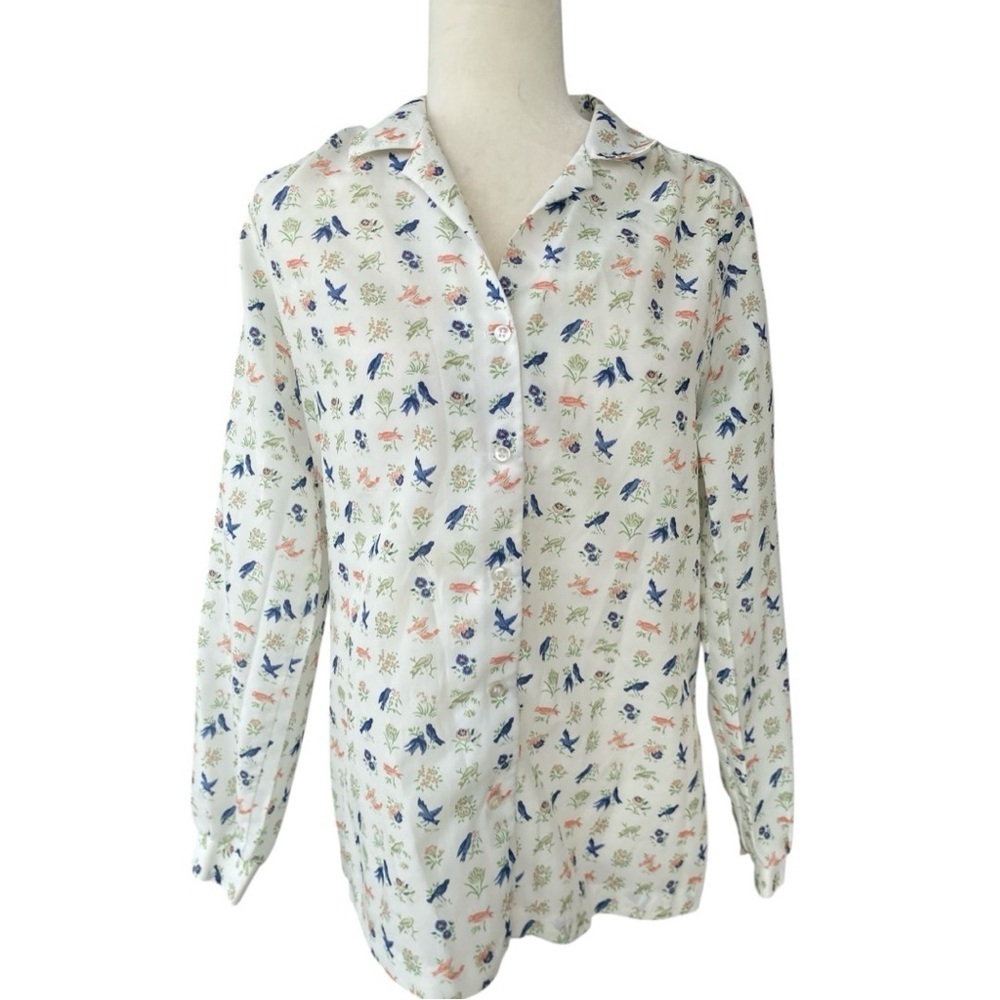 Floral Button-Up Blouse